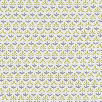 Fleur Chartreuse/charcoal Roman Blinds