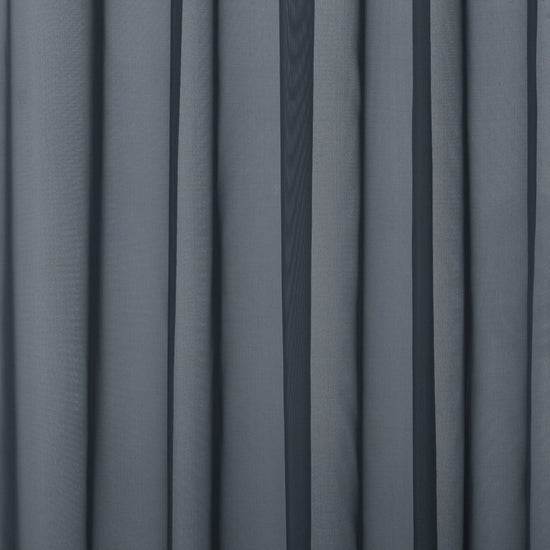Baltic Denim Sheer Voile Fabric by the Metre