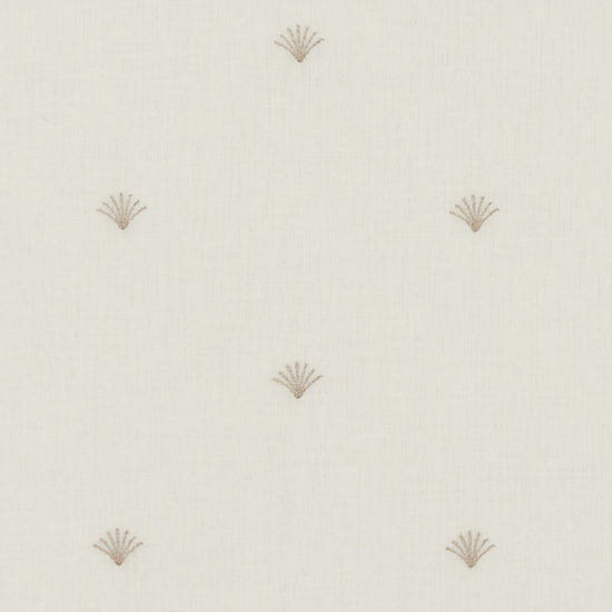 Fino Ivory Rose Gold Sheer Voile Fabric by the Metre