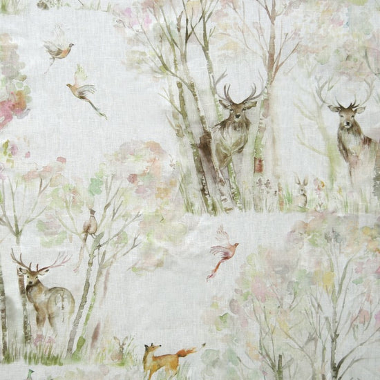 Enchanted Forest Linen Upholstered Pelmets