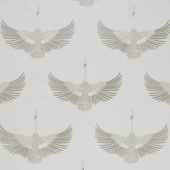 Demoiselle Silver Fabric by the Metre