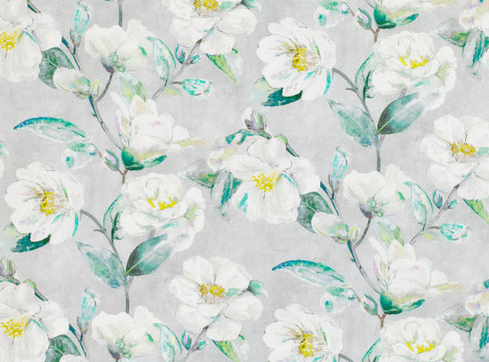 Japonica Jade Linen Fabric by the Metre