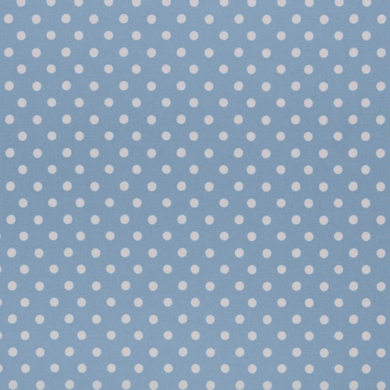 Button Spot Blue Curtains