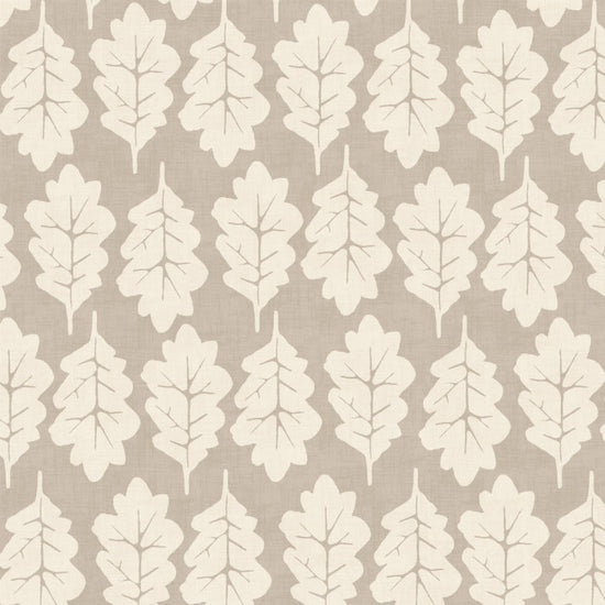 Oak Leaf Oatmeal Upholstered Pelmets