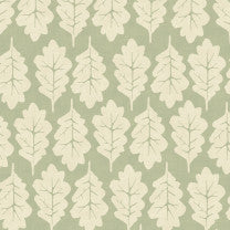 Oak Leaf Lemongrass Roman Blinds