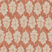 Oak Leaf Paprika Upholstered Pelmets