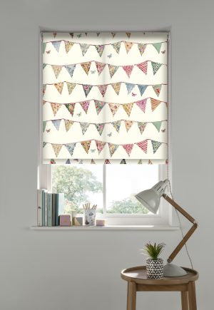 Bunting Cream Roller Blinds