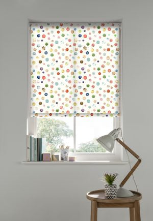 Button Box Cream Roller Blinds