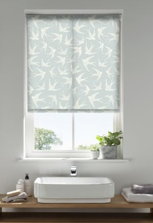 Fly Away Duckegg Roller Blinds