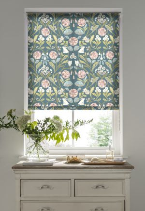 Forester Teal Roller Blinds