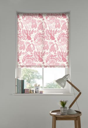 Hedgerow Pink Roller Blinds