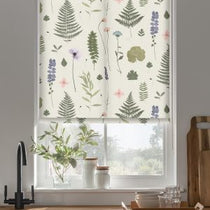 Herbarium Blush and Natural Roller Blinds