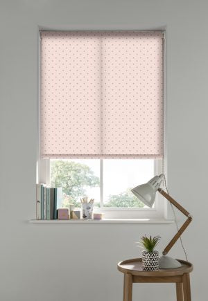 Shooting Stars Pink Roller Blinds