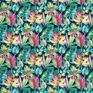 Rainforest Multi Velvet Fabric by the Metre