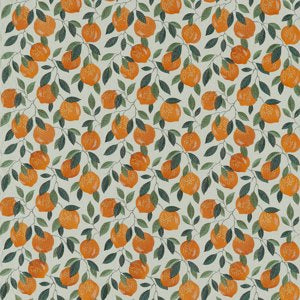 Sicilian Orange Fabric by the Metre