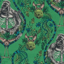 Silverback Linen Green Curtains