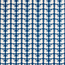 Swim Swam Swan Denim 121032 Roman Blinds