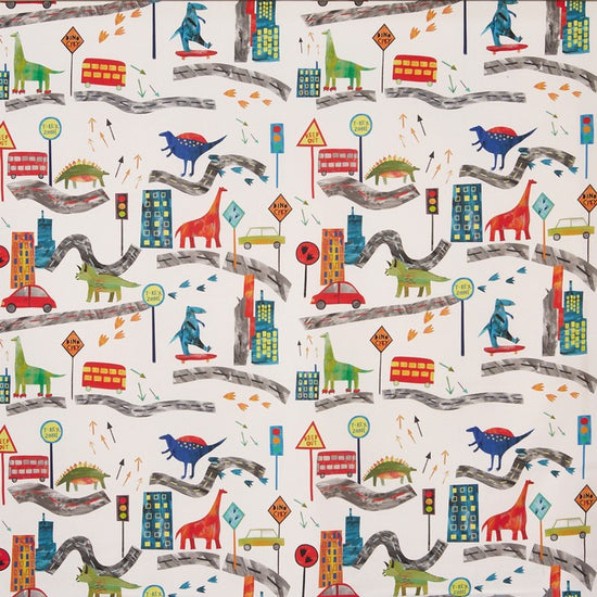 Dino City Jungle Fabric by the Metre