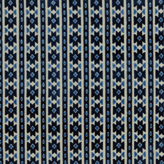 Bazaar Navy Upholstered Pelmets