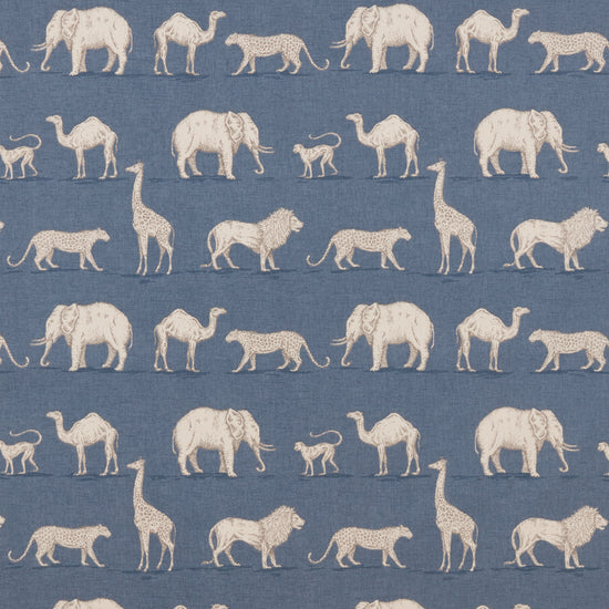 Prairie Animals Denim Apex Curtains