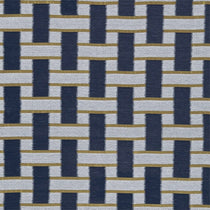 Saki Indigo Ochre 131352 Fabric by the Metre