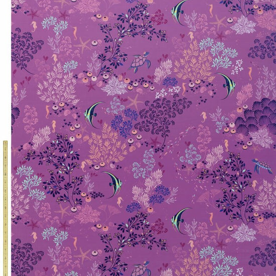 SM Underwater Velvet Mauve Curtains