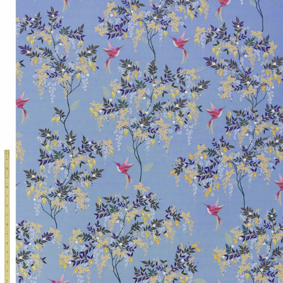 SM Hummingbird Velvet Cornflower Apex Curtains