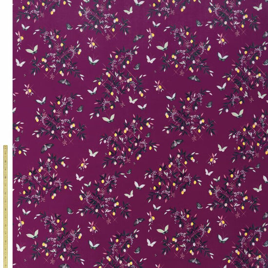 SM Butterflies And Trellis Velvet Purple Cushions