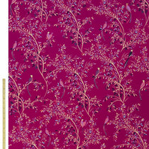 SM Birds Of Paradise Velvet Fuschia Upholstered Pelmets