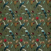 Cockatoo Olive Curtains