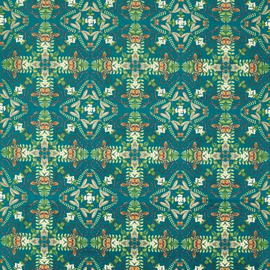 Emerald Forest Teal Velvet Upholstered Pelmets