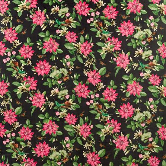 Pink Lotus Noir Velvet Upholstered Pelmets