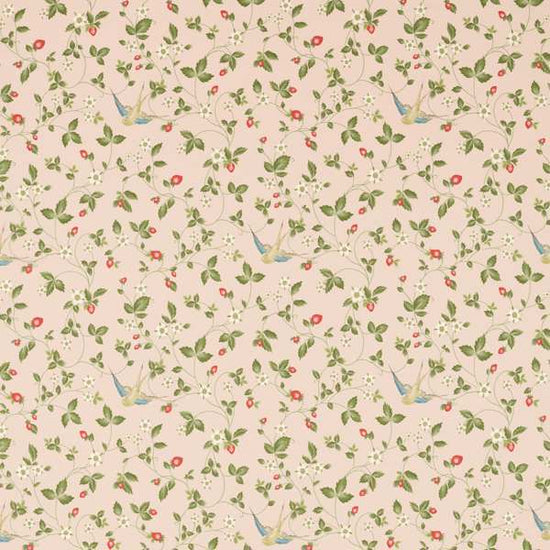 Wild Strawberry Blush Linen Fabric by the Metre