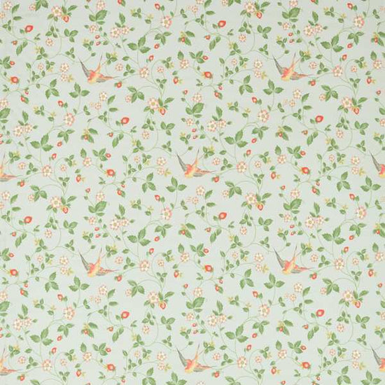 Wild Strawberry Dove Linen Curtains