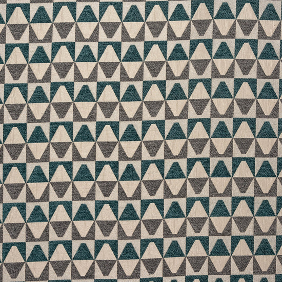 Kaleidoscope Teal Upholstered Pelmets