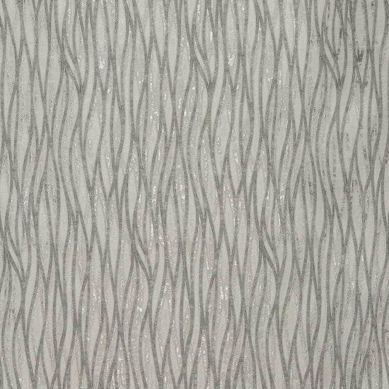 Linear Silver Upholstered Pelmets