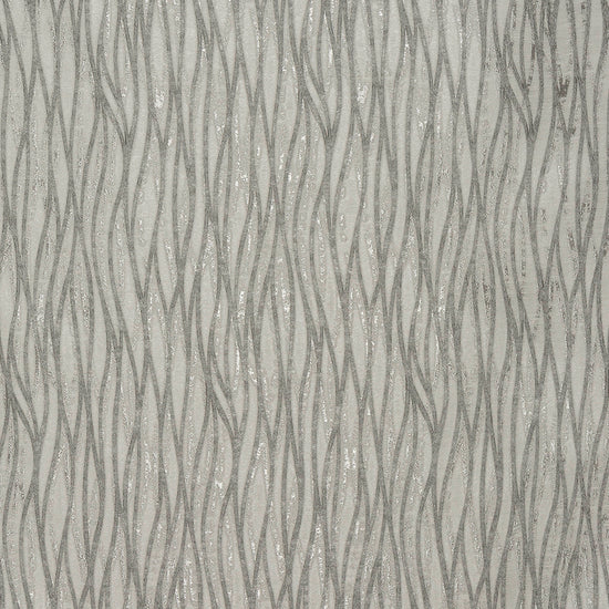 Linear Silver Fabric by the Metre