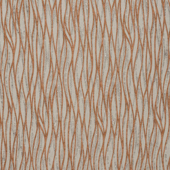 Linear Burnt Orange Roman Blinds