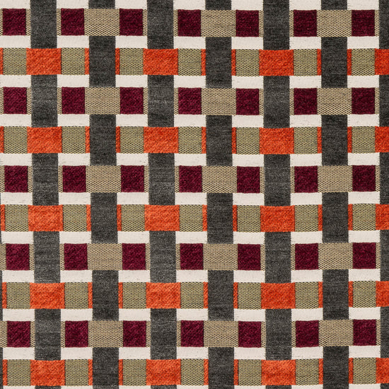 Rhythm Burnt Orange Upholstered Pelmets