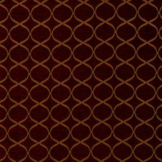 Trellis Rosso Fabric by the Metre