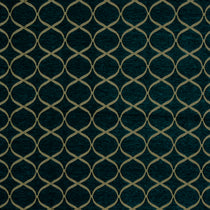 Trellis Teal Upholstered Pelmets