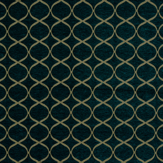 Trellis Teal Fabric by the Metre