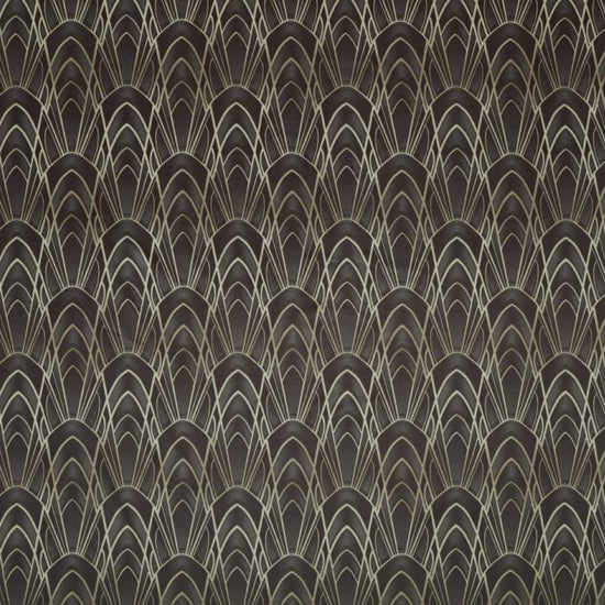 Delaunay Graphite Fabric by the Metre