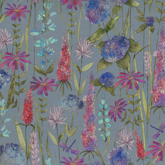 Florabunda Bluebell Linen Samples