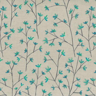 Ophelia Linen Cornflower Upholstered Pelmets