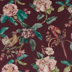 Enchanted Garden Damson Apex Curtains