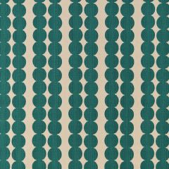 Segments Teal Fabric by the Metre
