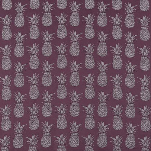 Ananas Plum Fabric by the Metre