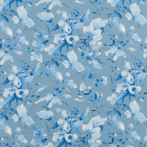 Monet-Denim-Blue Fabric by the Metre