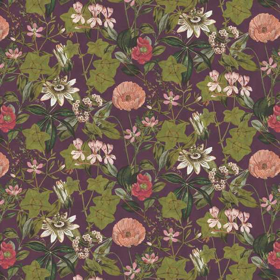 Passiflora Mulberry Velvet Tablecloths